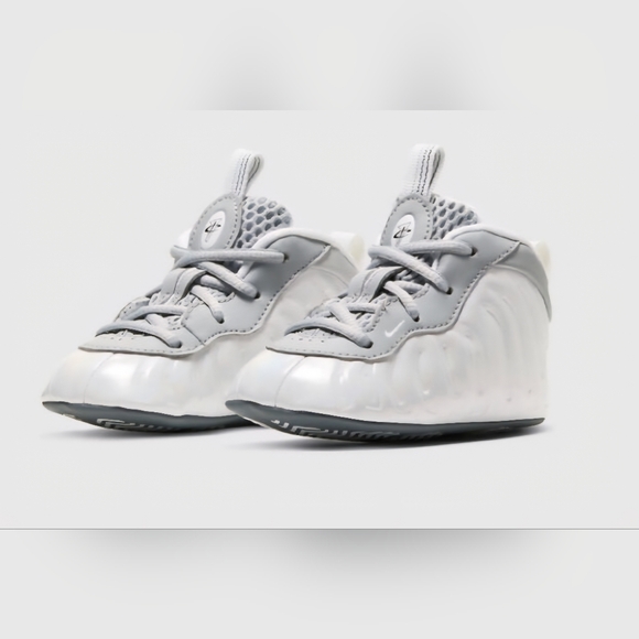 Nike Crib Little Posite One - Size 1C Gray/White - Picture 1 of 10